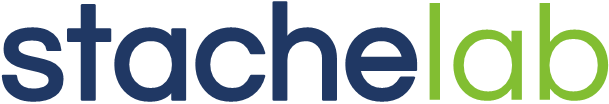 Stache Lab logo lettering