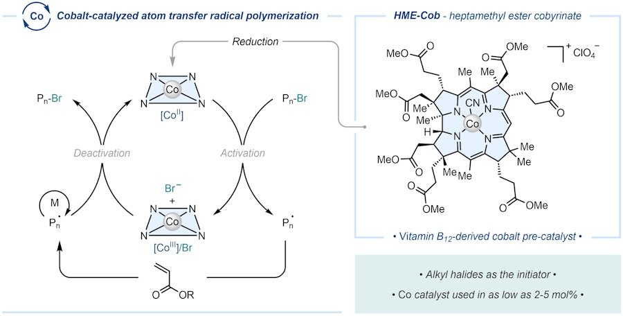 Unraveling novel chemical reactivities for cobalt in controlled radical polymerizations for the synthesis of advanced polymers